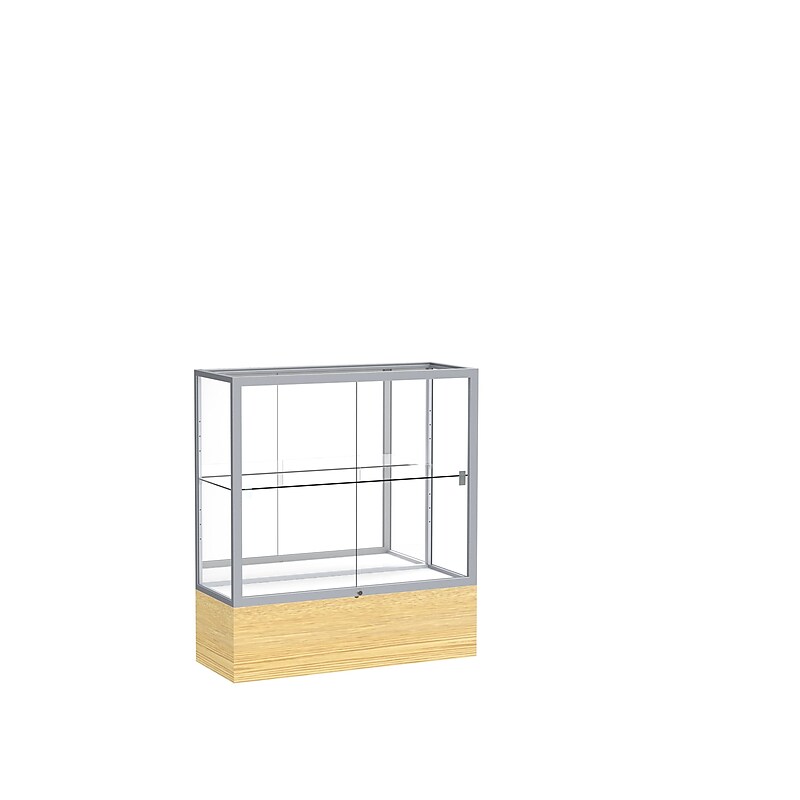 Ghent 36" x 40" Glass Display Case, Light Oak image 1