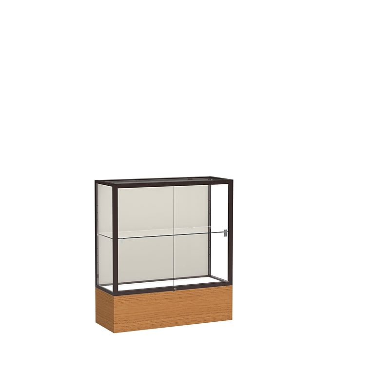 Ghent 40" x 36" Glass & Aluminum Counter Case Dark Bronze & Carmel image 1