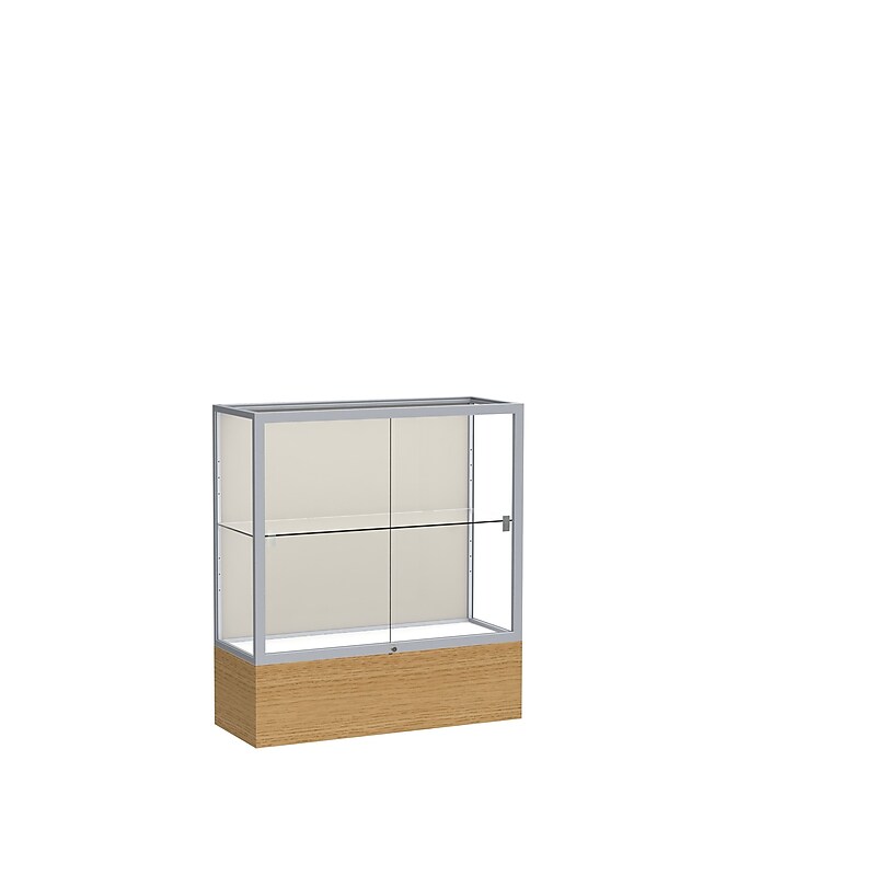 Ghent 40" x 36" Wood, Aluminum & Glass Display Case, Autumn image 1