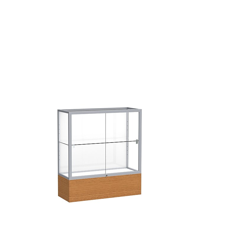 Ghent 36" x 40" Aluminum & Wood Display Case, Carmel image 1