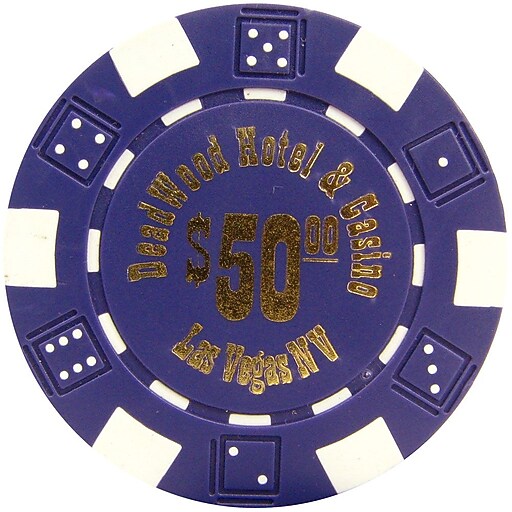 Shop Staples for Trademark Poker™ 11.5g "Deadwood Hotel & Casino" 50 Poker Chips, Purple, 100/Set