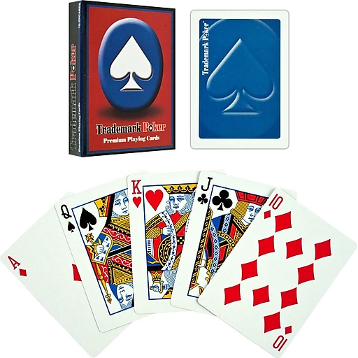 Trademark Poker Premium Poker Size Playing Cards, Blue (844296037636 ...