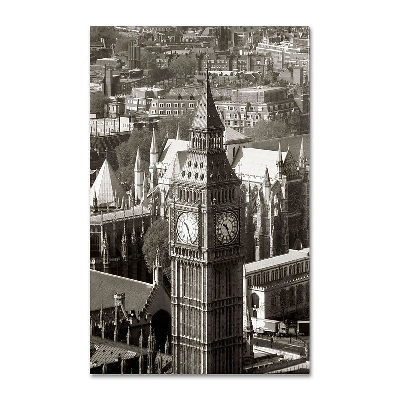 Trademark Chris Bliss "Big Ben View II" Gallery-Wrapped Canvas Art, 12" x 19" image 1