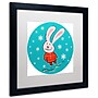 Trademark Carla Martell "Baby Bunny" Art, White Matte With Black Frame, 16" x 16"~#|#~m001695235_sc7