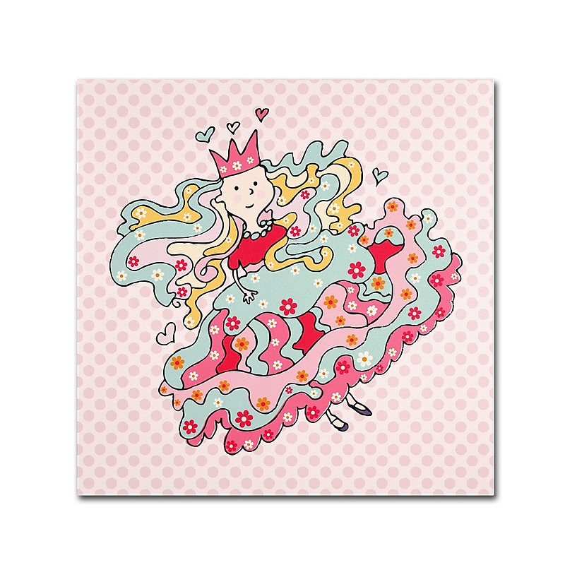 Trademark Carla Martell "Little Flower Princess" Gallery-Wrapped Canvas Art, 24" x 24" image 1