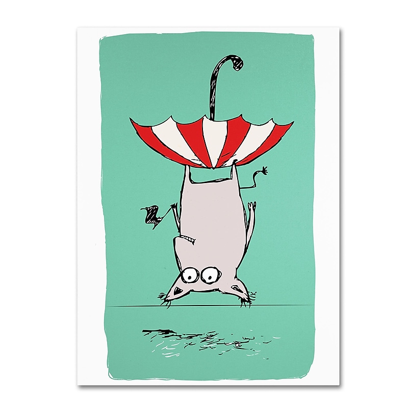 Trademark Carla Martell "Upside Down Animal" Gallery-Wrapped Canvas Art, 24" x 32" image 1