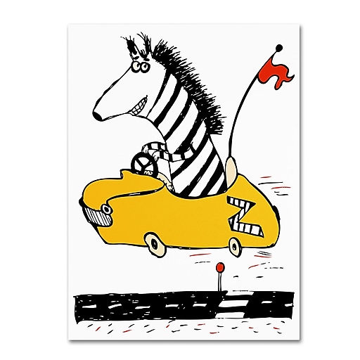絵画 Zebrappy Trademark Carla Martell 