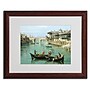 Trademark Canaletto "Arno River and Ponte Vecchio" Art, White Matte With wood Frame, 16" x 20"~#|#~m001696189_sc7
