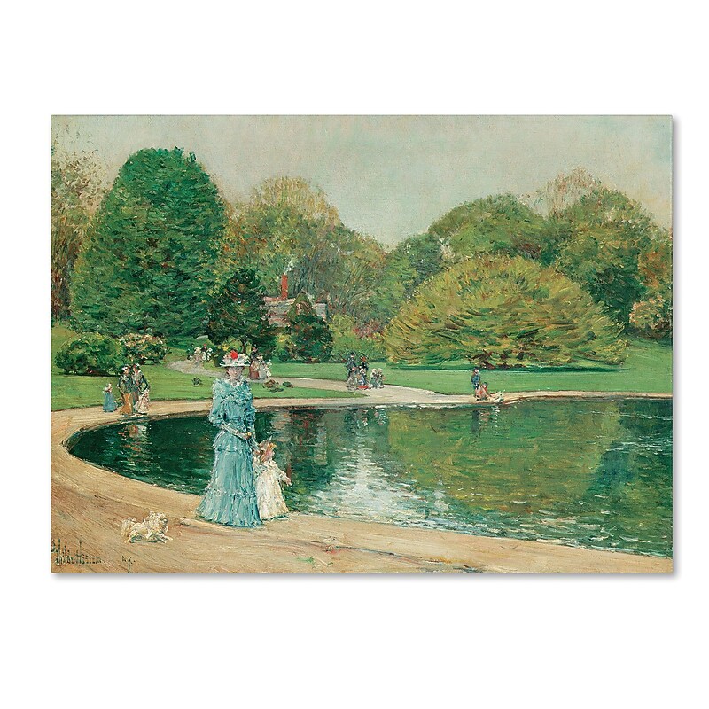 Trademark Childe Hassam "Central Park" Gallery-Wrapped Canvas Art, 35" x 47" image 1