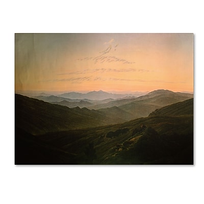 Trademark Caspar David Friedrich "Dawn" Gallery-Wrapped Canvas Art, 14" x 19"