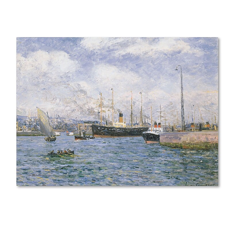 Trademark Maxime Maufra "Departure from Havre 1905" Gallery-Wrapped Canvas Art, 14" x 19" image 1