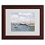 Trademark Maxime Maufra "Departure from Havre 1905" Art, White Matte W/Wood Frame, 11" x 14"~#|#~m001696304_sc7