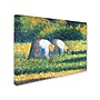 Trademark Georges Seurat "Farmers at Work 1882" Gallery-Wrapped Canvas Art, 14" x 19"~#|#~m001696330_sc7