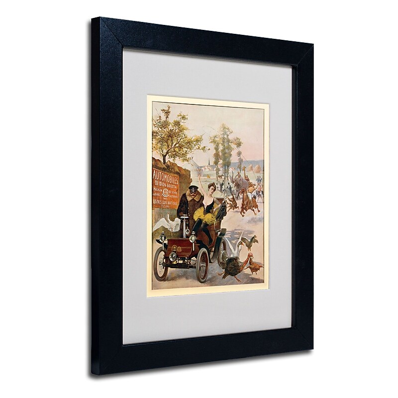 Trademark "Circus Star Kidnapped" Art, White Matte W/Black Frame, 11" x 14" image 1