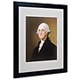 Trademark Gilbert Stuart "George Washington 1821" Art, White Matte W/Black Frame, 16" x 20"~#|#~m001696444_sc7