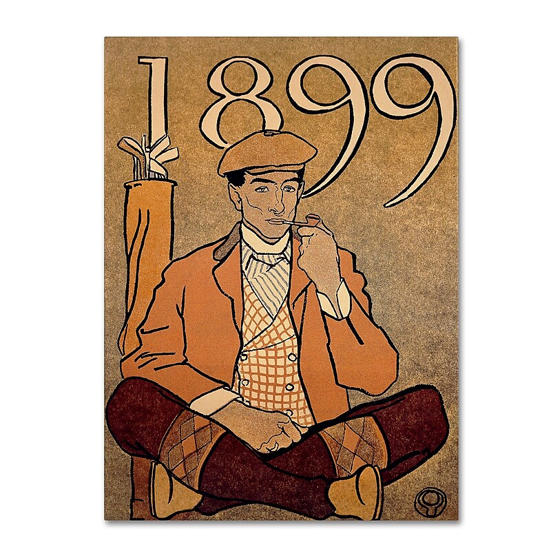 Trademark Edward Penfield "Golf Calendar 1899" Gallery-Wrapped Canvas Art, 35" x 47" image 1
