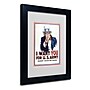 Trademark James Montgomery Flagg "I Want You" Art, White Matte W/Black Frame, 11" x 14"~#|#~m001696480_sc7