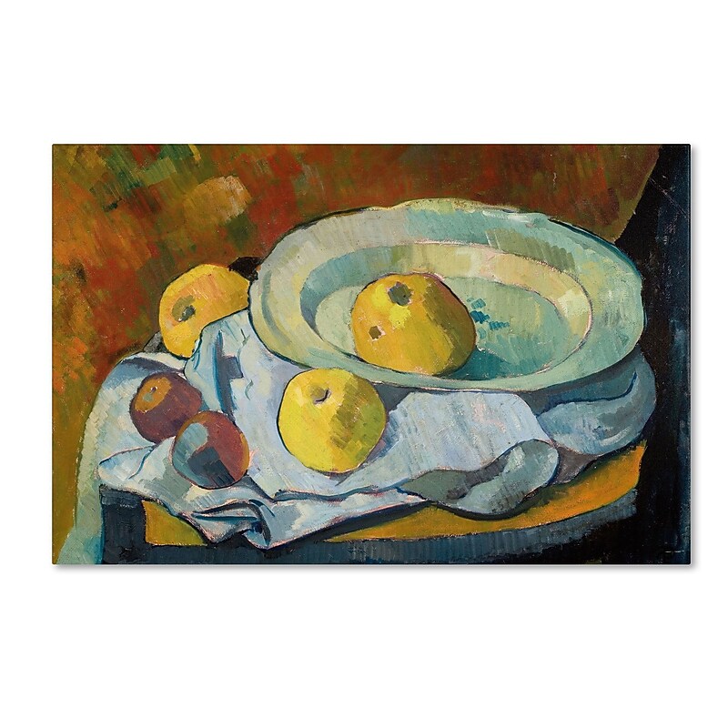 Trademark Paul Serusier "Plate of Apples 1891" Gallery-Wrapped Canvas Art, 16" x 24" image 1