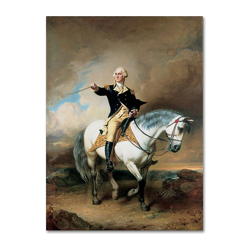 Trademark John Faed "Portrait of George Washington" Gallery-Wrapped Canvas Art, 14" x 19" image 1