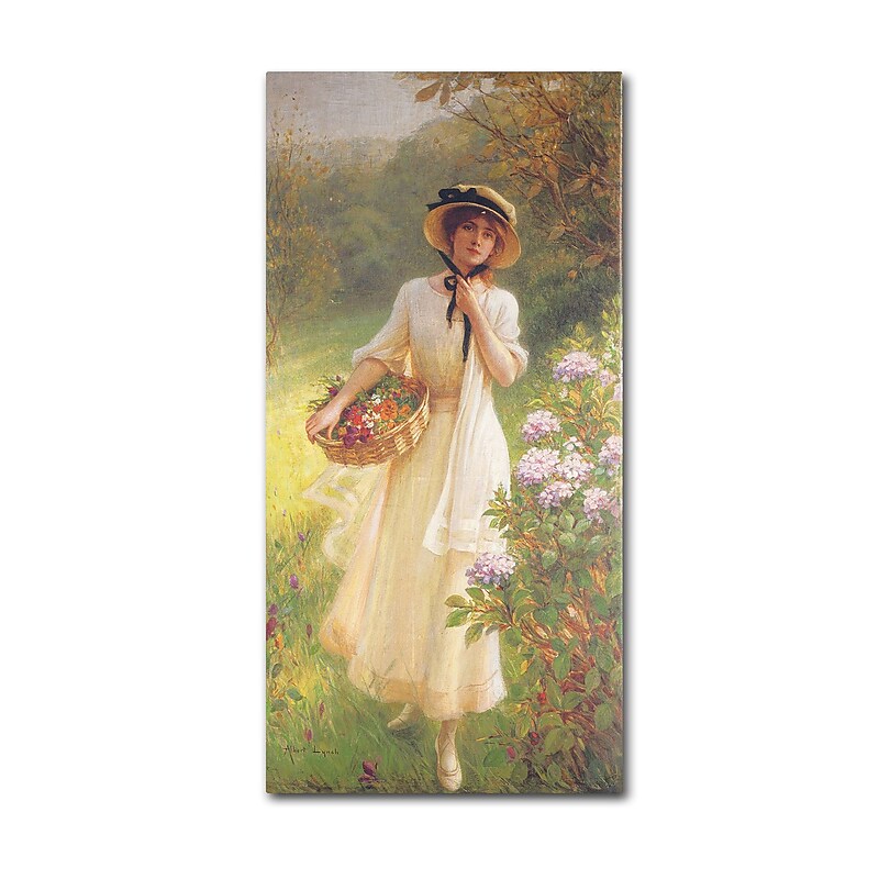 Trademark Albert Lynch "Springtime" Gallery-Wrapped Canvas Art, 12" x 24" image 1