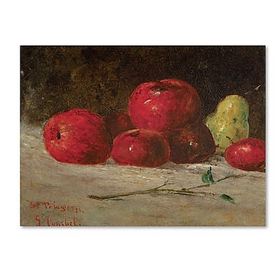 Trademark Gustave Courbet "Still Life Apples and Pears" Gallery-Wrapped Canvas Art, 14" x 19"