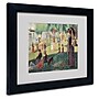Trademark Georges Seurat "Study on La Grande Jatte" Art, White Matte With Black Frame, 11" x 14"~#|#~m001696752_sc7