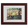 Trademark Georges Seurat "Study on La Grande Jatte" Art, White Matte With Wood Frame, 11" x 14"~#|#~m001696761_sc7