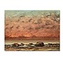 Trademark Gustave Courbet "The Black Rocks at Trouville" Gallery-Wrapped Canvas Art, 24" x 32"~#|#~m001696796_sc7