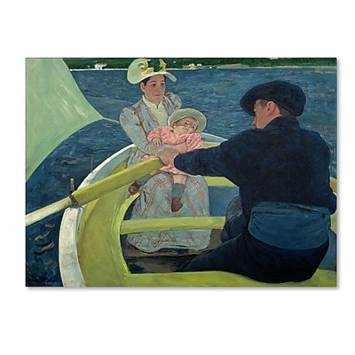 Trademark Mary Cassatt "The Boating Party 1893-94" Gallery-Wrapped Canvas Art, 14" x 19"