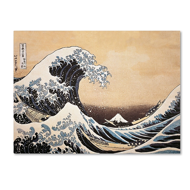 Trademark Katsushika Hokusai "The Great Wave off Kanagawa" Gallery-Wrapped Canvas Art, 24" x 32" image 1