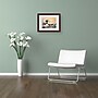 Trademark Katsushika Hokusai "The Great Wave" Art, White Matte With Wood Frame, 11" x 14"~#|#~m001696840_sc7
