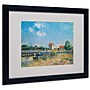 Trademark Alfred Sisley "The Loing Canal" Art, White Matte With Black Frame, 16" x 20"~#|#~m001696846_sc7