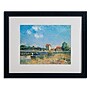 Trademark Alfred Sisley "The Loing Canal" Art, White Matte With Black Frame, 16" x 20"~#|#~m001696847_sc7