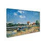 Trademark Alfred Sisley "The Loing Canal at Saint-Mammes" Gallery-Wrapped Canvas Art, 16" x 24"~#|#~m001696849_sc7