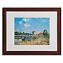Trademark Alfred Sisley "The Loing Canal" Art, White Matte With wood Frame, 16" x 20"~#|#~m001696855_sc7