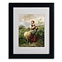 Trademark Johann Hofner "The Shepherdess 1866" Art, White Matte With Black Frame, 11" x 14"~#|#~m001696922_sc7
