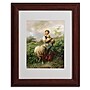 Trademark Johann Hofner "The Shepherdess 1866" Art, White Matte With Wood Frame, 11" x 14"~#|#~m001696930_sc7