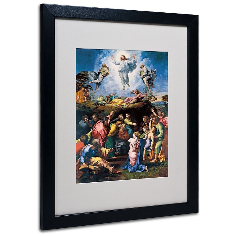 Trademark Raphael "The Transfiguration 1519-20" Art, White Matte W/Black Frame, 16" x 20" image 1
