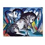 Trademark Franz Marc "Two Horses 1913" Gallery-Wrapped Canvas Art, 24" x 32"~#|#~m001696965_sc7