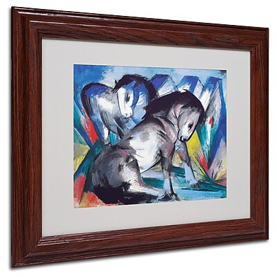 1art1 Leinwandbild 'Blaues Pferd I' Von Franz Marc – 50x40 Cm, Kunstdruck Auf Keilrahmen, Made In Germany
