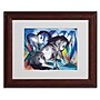 Trademark Franz Marc "Two Horses 1913" Art, White Matte W/Wood Frame, 11" x 14"~#|#~m001696969_sc7