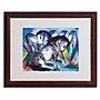 Trademark Franz Marc "Two Horses 1913" Art, White Matte W/Wood Frame, 16" x 20"~#|#~m001696972_sc7