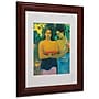Trademark Paul Gauguin "Two Tahitian Women 1899" Art, White Matte With Wood Frame, 11" x 14"~#|#~m001696981_sc7