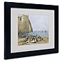 Trademark Eugene Boudin "Washerwomen on the Beach" Art, White Matte W/Black Frame, 11" x 14"~#|#~m001696999_sc7