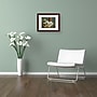 Trademark Jean Frederic Bazille "Woman with Peonies" Art, White Matte With Wood Frame, 16" x 20"~#|#~m001697051_sc7