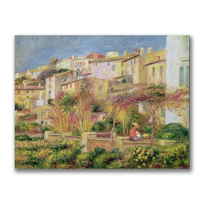 Trademark Pierre Renoir "Terrace in Cagnes" Gallery-Wrapped Canvas Art, 26" x 32" image 1