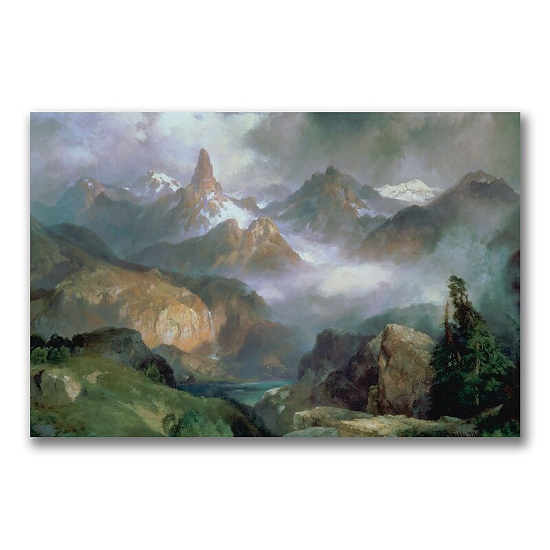 Trademark Thomas Moran "Index Peak Yellowstone" Gallery-Wrapped Canvas Art, 22" x 32" image 1