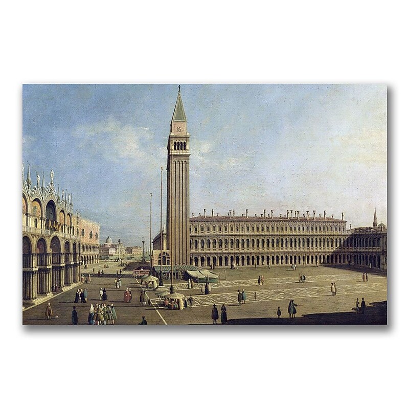 Trademark Canaletto "Piazza San Marco, Venice" Gallery-Wrapped Canvas Art, 22" x 32" image 1