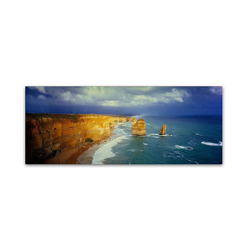 Trademark David Evans "Apostles in the Wind" Gallery-Wrapped Canvas Art, 10" x 32" image 1