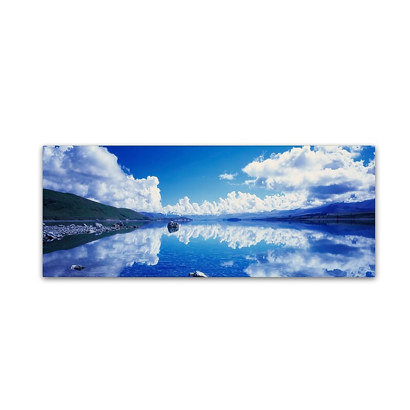 Trademark David Evans "Lake Tekapo Reflections-NZ" Gallery-Wrapped Canvas Art, 16" x 47" image 1